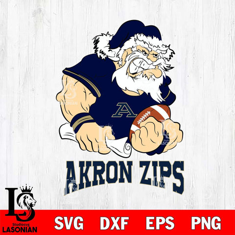 Akron Zips Santa Claus Angry Svg dxf eps png pdf file,NCAA svg,Digital Download,Cricut file