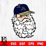 Akron Zips Santa Claus Face Svg dxf eps png pdf file,NCAA svg,Digital Download,Cricut file