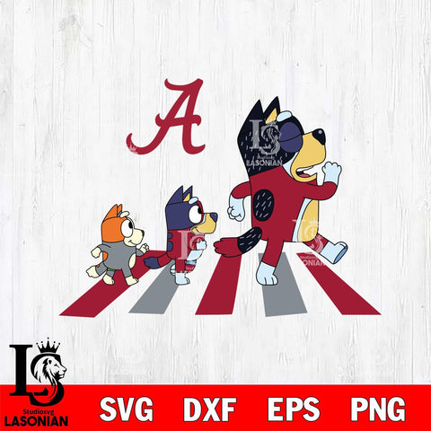 Alabama Crimson Tide Bluey 6 Svg Eps Dxf Png File, Digital Download, Instant Download