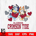 Alabama Crimson Tide Bluey & Bingo 10 Svg Eps Dxf Png File, NCAA svg, Digital Download, Instant Download