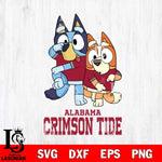 Alabama Crimson Tide Bluey & Bingo Svg Eps Dxf Png File, NCAA svg, Digital Download, Instant Download