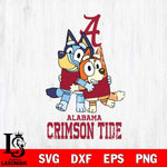 Alabama Crimson Tide Bluey & Bingo 3 Svg Eps Dxf Png File, NCAA svg, Digital Download, Instant Download