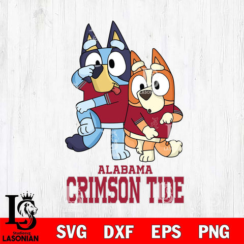 Alabama Crimson Tide Bluey Chilli Dance Mode Svg Eps Dxf Png File, Digital Download, Instant Download