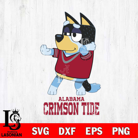 Alabama Crimson Tide Bluey Dad Dance Svg Eps Dxf Png File, Digital Download, Instant Download