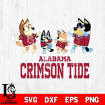 Alabama Crimson Tide Bluey Dance Squats Svg Eps Dxf Png File, Digital Download, Instant Download