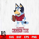 Alabama Crimson Tide Bluey Football Sport Svg Eps Dxf Png File, Digital Download ,Instant Download, Cricut File