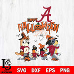 Alabama Crimson Tide Bluey Halloween Family Svg Eps Dxf Png File, Digital Download, Instant Download