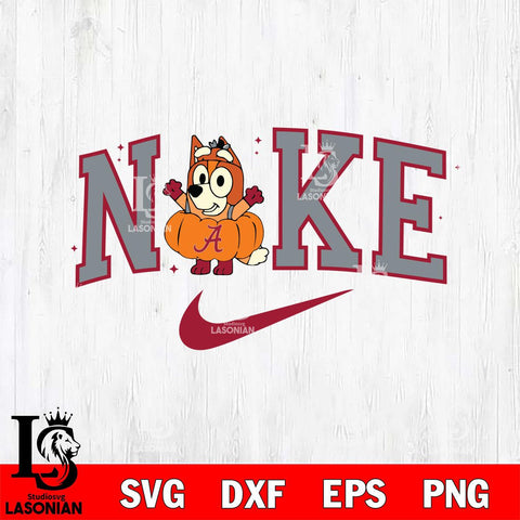 Alabama Crimson Tide Bluey Halloween Nike NCAA Svg Eps Dxf Png File, Digital Download, Instant Download