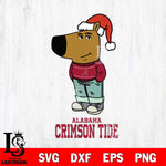 Alabama Crimson Tide Chill Guy Christmas Svg Eps Dxf Png File,NCAA Svg Files,Chill Guy svg ,Digital Download ,Instant Download, Cricut File