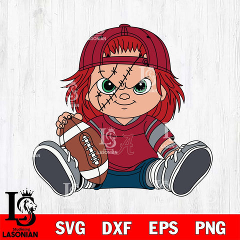 Alabama Crimson Tide Chucky Horror 11 Svg Eps Dxf Png File, NCAA svg, Digital Download, Instant Download