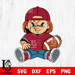 Alabama Crimson Tide Chucky Horror 3 Svg Eps Dxf Png File, NCAA svg, Digital Download, Instant Download