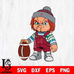 Alabama Crimson Tide Chucky Horror 6 Svg Eps Dxf Png File, NCAA svg, Digital Download, Instant Download