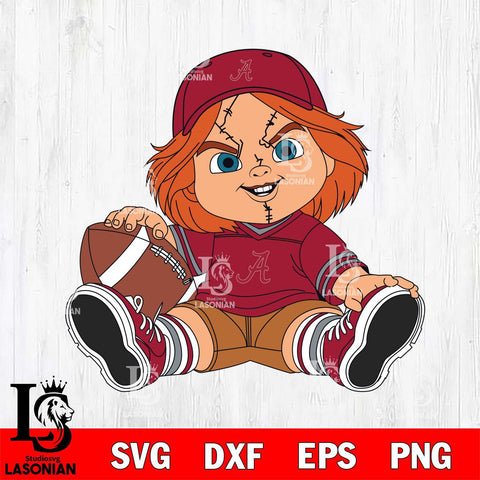 Alabama Crimson Tide Chucky Horror 8 Svg Eps Dxf Png File, NCAA svg, Digital Download, Instant Download