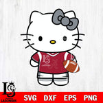 Alabama Crimson Tide Cute Hello Kitty Football 8 Svg Eps Dxf Png File, NCAA svg, Digital Download, Instant Download