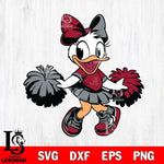 Alabama Crimson Tide Daisy Duck Cheerleader Svg Eps Dxf Png File, NCAA svg, Digital Download, Instant Download