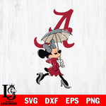 Alabama Crimson Tide Fancy Minnie Svg Eps Dxf Png File, Digital Download, Instant Download