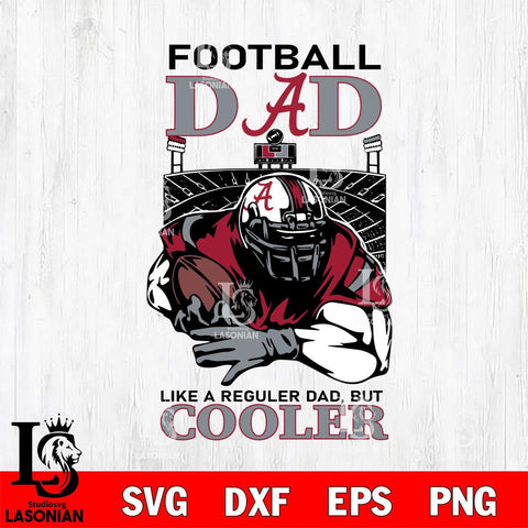 Alabama Crimson Tide Football Dad Cooler Svg Eps Dxf Png File, Digital Download, Instant Download