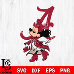 Alabama Crimson Tide Glamorous Minnie Svg Eps Dxf Png File, Digital Download, Instant Download