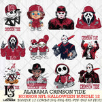 Alabama Crimson Tide Halloween Bundle 12 SVG Svg Eps Dxf Png File, NCAA bundle svg, Digital Download, Instant Download