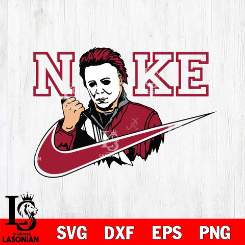 Alabama Crimson Tide Michael Myers Nike Svg Eps Dxf Png File, Digital Download, Instant Download