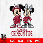 Alabama Crimson Tide Mickey Minnie Rugby Hoodie Svg Eps Dxf Png File, NCAA svg , File Cut , Digital Download , Instant Download, Cut Svg Files