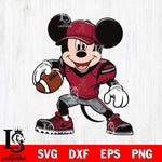 Alabama Crimson Tide Mickey Mouse Svg Eps Dxf Png File, NCAA svg, Digital Download, Instant Download