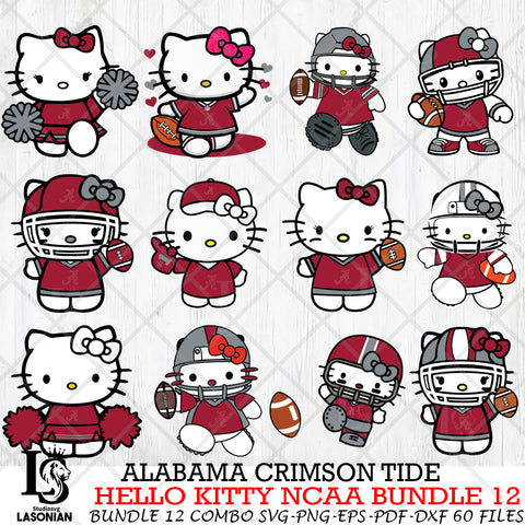 Alabama Crimson Tide NCAA Bundle 12 Svg Eps Dxf Png File, NCAA svg, Digital Download, Instant Download