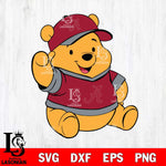 Alabama Crimson Tide Pooh Bear Svg Eps Dxf Png File, NCAA svg, Digital Download, Instant Download