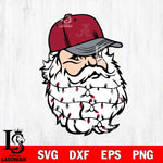 Alabama Crimson Tide Santa Claus Face Svg dxf eps png pdf file,NCAA svg,Digital Download,Cricut file