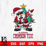 Alabama Crimson Tide Santa Claus Ugly Christmas Svg dxf eps png pdf file,NCAA svg,Digital Download,Cricut file