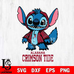 Alabama Crimson Tide Stitch Halloween Svg Eps Dxf Png File, NCAA svg, Digital Download, Instant Download