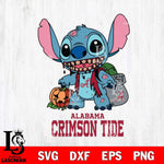 Alabama Crimson Tide Stitch Zombie Svg Eps Dxf Png File, NCAA svg, Digital Download, Instant Download