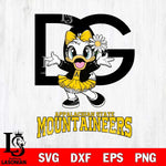 Appalachian State Mountaineers Dolce And Gabbana Daisy Duck Disney Svg Eps Dxf Png File, Digital Download, Instant Download