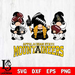 Appalachian State Mountaineers 3 Gnomes Football Svg Eps Dxf Png File, Digital Download, Instant Download