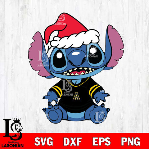 Appalachian State Mountaineers Baby Stitch Christmas Svg Eps Dxf Png File, Digital Download, Instant Download