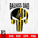 Appalachian State Mountaineers Badass Dad Svg Eps Dxf Png File, Digital Download, Instant Download