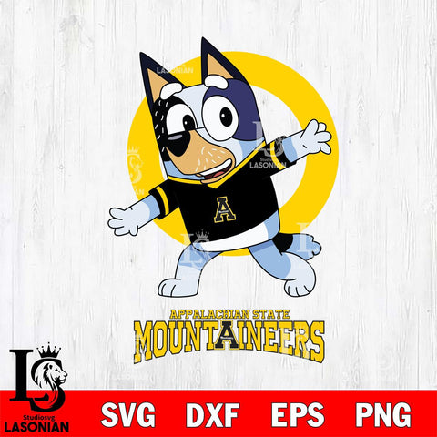 Appalachian State Mountaineers Bandit Heeler Rugby Svg Eps Dxf Png File, Digital Download ,Instant Download, Cricut File