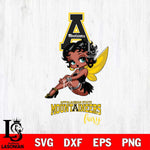 Appalachian State Mountaineers Beauty Black Fairy Betty Boop, Svg Eps Dxf Png File, Digital Download