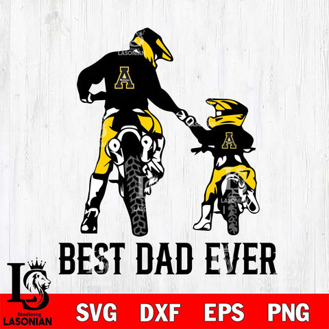 Appalachian State Mountaineers Best Dad Ever Svg Eps Dxf Png File, Digital Download, Instant Download