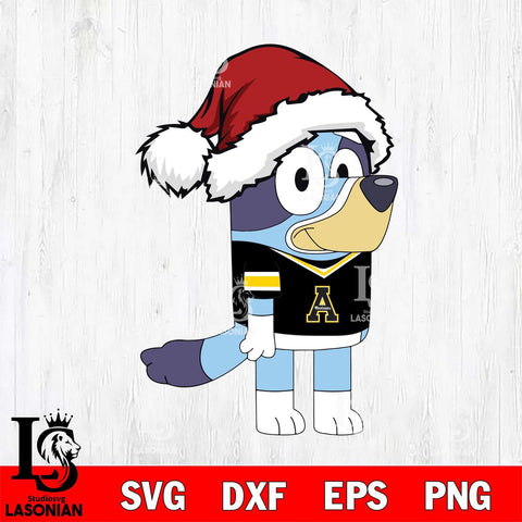 Appalachian State Mountaineers Bluey Cartoon Christmas Svg Eps Dxf Png File, Digital Download, Instant Download