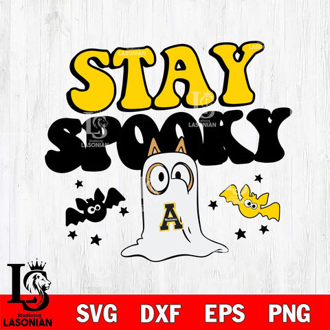 Appalachian State Mountaineers Bluey Halloween Stay Spooky Svg Eps Dxf Png File, Digital Download, Instant Download