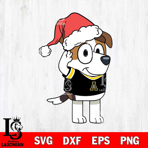 Appalachian State Mountaineers Bluey Jack Christmas Svg Eps Dxf Png File, Digital Download, Instant Download