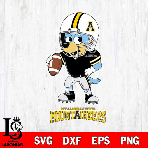 Appalachian State Mountaineers Bluey rugby Svg Eps Dxf Png File, Digital Download ,Instant Download, Cricut File