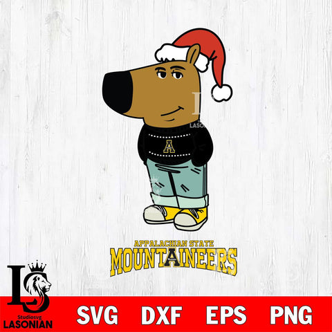 Appalachian State Mountaineers Chill Guy Christmas Svg Eps Dxf Png File,NCAA Svg Files,Chill Guy svg ,Digital Download ,Instant Download, Cricut File