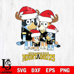 Appalachian State Mountaineers Christmas Bluey Santa Family Cut Files,Bluey Cricut,Christmas Svg , Bluey svg , Digital Download, dxf eps png pdf file