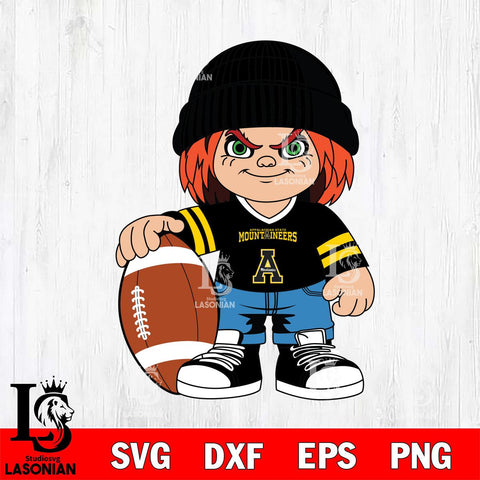 Appalachian State Mountaineers Chucky Horror 4 Svg Eps Dxf Png File, NCAA svg, Digital Download, Instant Download