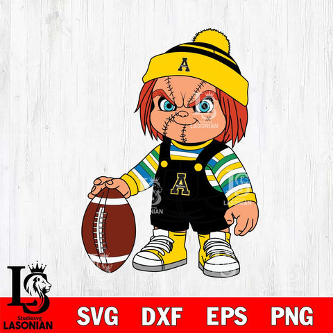 Appalachian State Mountaineers Chucky Horror 6 Svg Eps Dxf Png File, NCAA svg, Digital Download, Instant Download