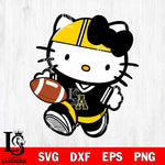 Appalachian State Mountaineers Cute Hello Kitty Football 9 Svg Eps Dxf Png File, NCAA svg, Digital Download, Instant Download