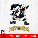 Appalachian State Mountaineers Dabbing Santa Claus Ugly Christmas Svg dxf eps png pdf file,NCAA svg,Digital Download,Cricut file