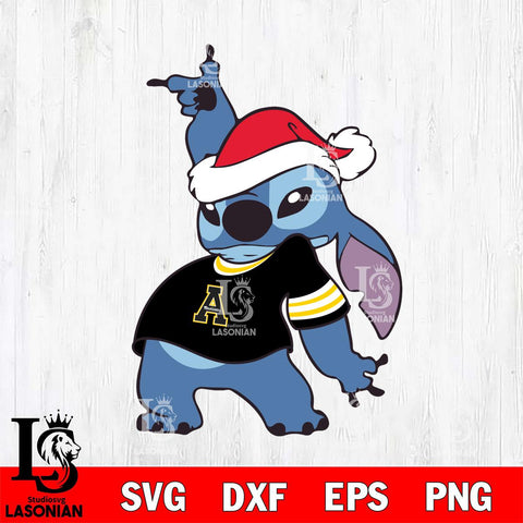 Appalachian State Mountaineers Disney Lilo & Stitch Christmas Svg Eps Dxf Png File, Digital Download, Instant Download